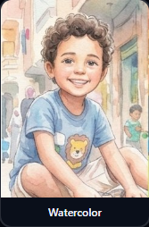 أسلوب الألوان المائية